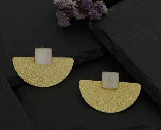 Half circle earrings